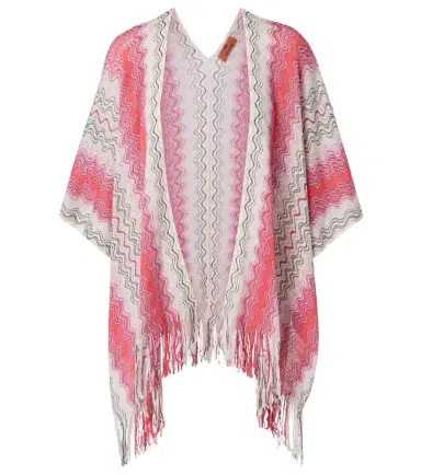 Missoni Lamé fringed poncho | Thumbnail 1 Missoni Lamé fringed poncho | Thumbnail 1