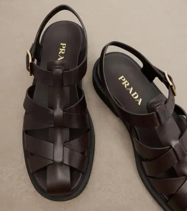 Prada Leather fisherman sandals | Thumbnail 3 Prada Leather fisherman sandals | Thumbnail 3