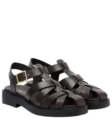 Prada Leather fisherman sandals | Thumbnail 1 Prada Leather fisherman sandals | Thumbnail 1