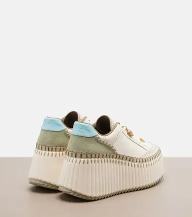 Chloé Chloé Nama leather platform sneakers | Thumbnail 3 Chloé Chloé Nama leather platform sneakers | Thumbnail 3