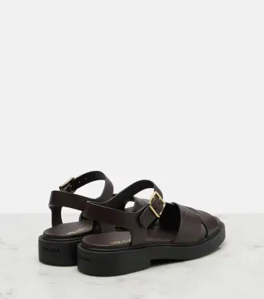 Prada Leather platform sandals | Thumbnail 2 Prada Leather platform sandals | Thumbnail 2