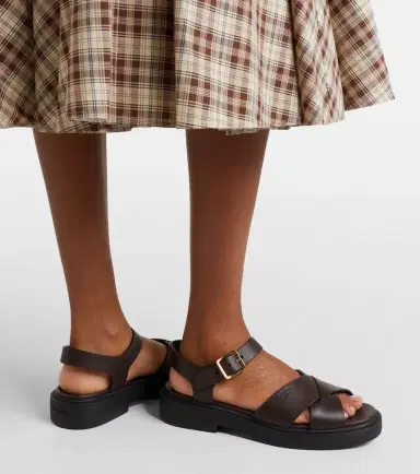 Prada Leather platform sandals | Thumbnail 5 Prada Leather platform sandals | Thumbnail 5