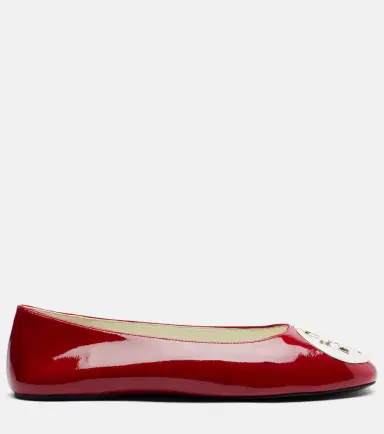 Tory Burch Reva embellished patent leather ballet flats | Thumbnail 4 Tory Burch Reva embellished patent leather ballet flats | Thumbnail 4