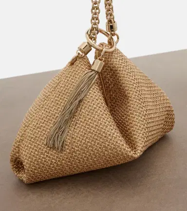 Jimmy Choo Callie Medium raffia-effect shoulder bag | Thumbnail 2 Jimmy Choo Callie Medium raffia-effect shoulder bag | Thumbnail 2