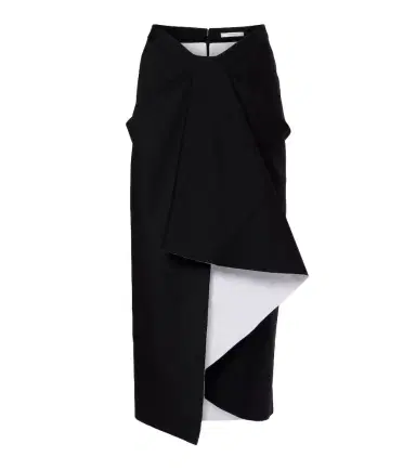 Givenchy Draped wool and mohair midi skirt | Thumbnail 1 Givenchy Draped wool and mohair midi skirt | Thumbnail 1