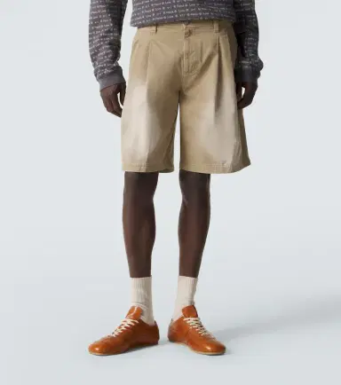 ERL Pleated cotton twill Bermuda shorts | Thumbnail 5 ERL Pleated cotton twill Bermuda shorts | Thumbnail 5