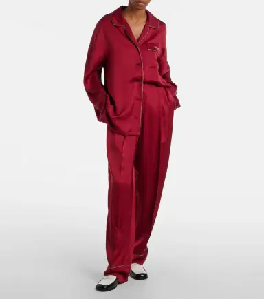 Givenchy Silk satin wide-leg pants | Thumbnail 3 Givenchy Silk satin wide-leg pants | Thumbnail 3
