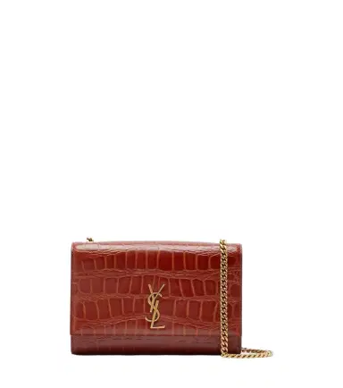 Saint Laurent Kate Small croc-effect leather shoulder bag | Thumbnail 1 Saint Laurent Kate Small croc-effect leather shoulder bag | Thumbnail 1