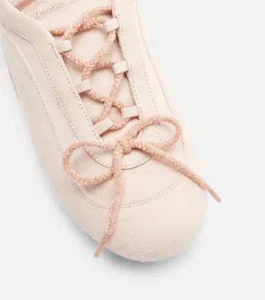 Simone Rocha Cutout suede-trimmed satin sneakers | Thumbnail 3 Simone Rocha Cutout suede-trimmed satin sneakers | Thumbnail 3