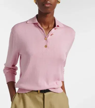 Blaze Milano Blazé Milano Alegria silk and cotton polo sweater | Thumbnail 3 Blaze Milano Blazé Milano Alegria silk and cotton polo sweater | Thumbnail 3