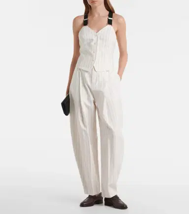 Ralph Lauren Collection Harlo striped cotton, linen and wool pants | Thumbnail 4 Ralph Lauren Collection Harlo striped cotton, linen and wool pants | Thumbnail 4