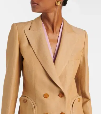 Blazé Milano Blazé Milano Renegade Charmer linen-blend blazer | Thumbnail 4 Blazé Milano Blazé Milano Renegade Charmer linen-blend blazer | Thumbnail 4