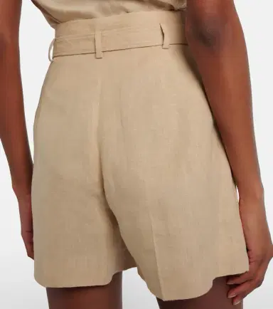 Ralph Lauren Collection Belted linen shorts | Thumbnail 5 Ralph Lauren Collection Belted linen shorts | Thumbnail 5