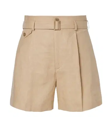 Ralph Lauren Collection Belted linen shorts | Thumbnail 1 Ralph Lauren Collection Belted linen shorts | Thumbnail 1