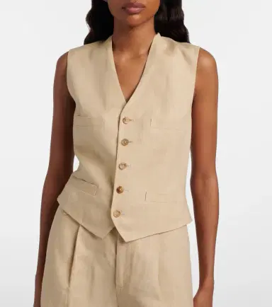Ralph Lauren Collection Jaiden linen vest | Thumbnail 6 Ralph Lauren Collection Jaiden linen vest | Thumbnail 6