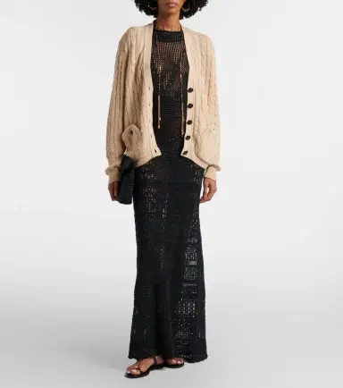 Blazé Milano Blazé Milano Ket cable-knit cotton cardigan | Thumbnail 3 Blazé Milano Blazé Milano Ket cable-knit cotton cardigan | Thumbnail 3