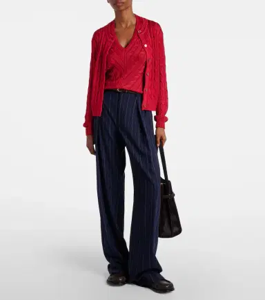 Ralph Lauren Collection Cable-knit halterneck silk top | Thumbnail 3 Ralph Lauren Collection Cable-knit halterneck silk top | Thumbnail 3