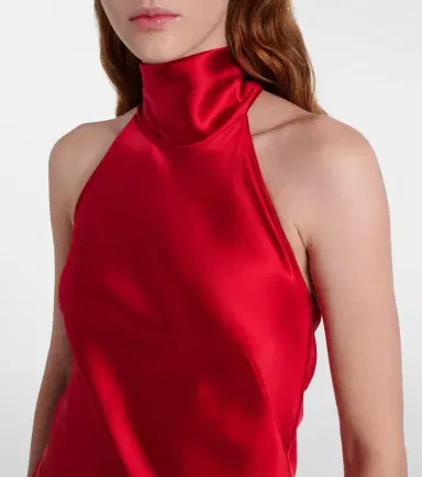 Ralph Lauren Collection Halterneck satin gown | Thumbnail 3 Ralph Lauren Collection Halterneck satin gown | Thumbnail 3