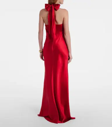 Ralph Lauren Collection Halterneck satin gown | Thumbnail 6 Ralph Lauren Collection Halterneck satin gown | Thumbnail 6