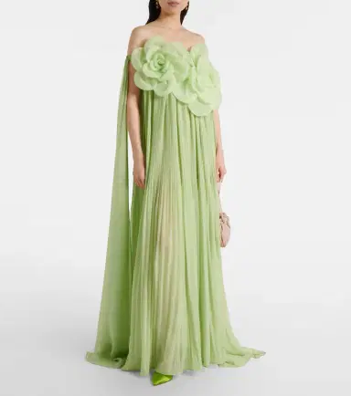 Leo Lin Jaclyn floral-appliqué bustier gown | Thumbnail 3 Leo Lin Jaclyn floral-appliqué bustier gown | Thumbnail 3