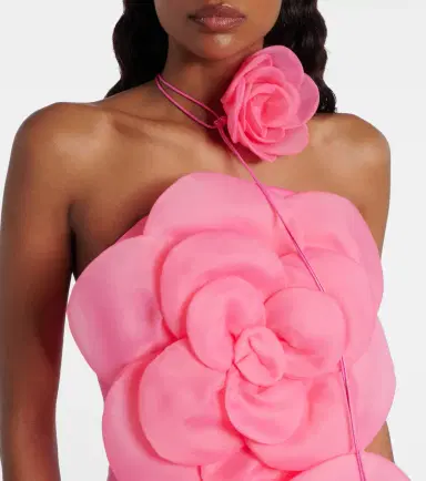Leo Lin Floret floral-appliqué bustier dress | Thumbnail 3 Leo Lin Floret floral-appliqué bustier dress | Thumbnail 3