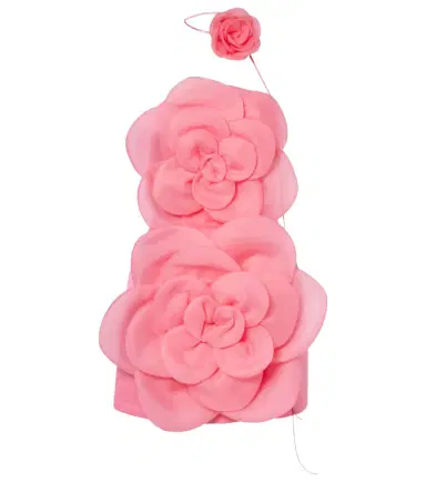 Leo Lin Floret floral-appliqué bustier dress | Thumbnail 1 Leo Lin Floret floral-appliqué bustier dress | Thumbnail 1