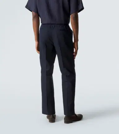 Brioni Asolo linen and cotton straight pants | Thumbnail 3 Brioni Asolo linen and cotton straight pants | Thumbnail 3