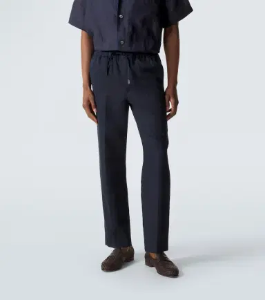 Brioni Asolo linen and cotton straight pants | Thumbnail 5 Brioni Asolo linen and cotton straight pants | Thumbnail 5