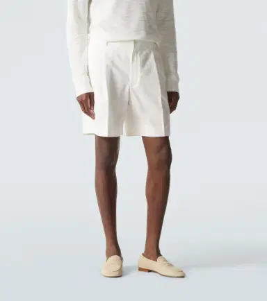 Brioni Linen and cotton shorts | Thumbnail 4 Brioni Linen and cotton shorts | Thumbnail 4