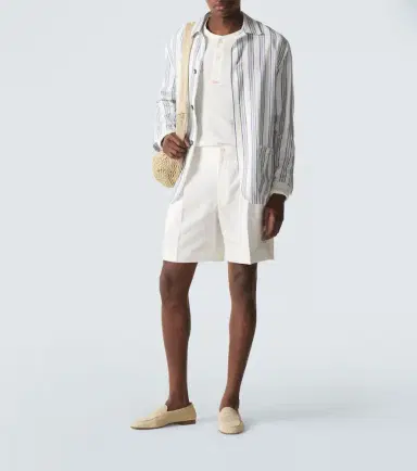 Brioni Linen and cotton shorts | Thumbnail 5 Brioni Linen and cotton shorts | Thumbnail 5