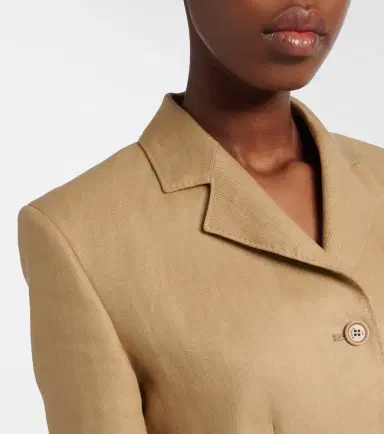 Max Mara Buono cropped linen blazer | Thumbnail 2 Max Mara Buono cropped linen blazer | Thumbnail 2