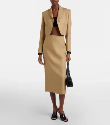 Max Mara Buono cropped linen blazer | Thumbnail 6 Max Mara Buono cropped linen blazer | Thumbnail 6