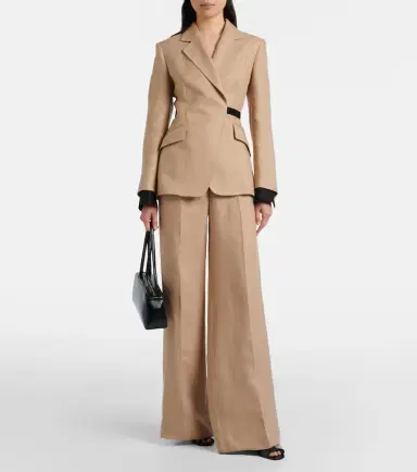 Max Mara Fionda linen blazer | Thumbnail 4 Max Mara Fionda linen blazer | Thumbnail 4