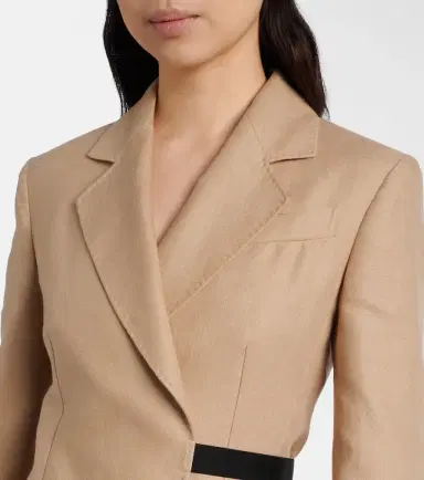 Max Mara Fionda linen blazer | Thumbnail 6 Max Mara Fionda linen blazer | Thumbnail 6