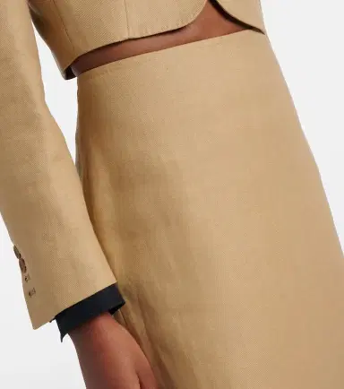 Max Mara Veranda linen pencil skirt | Thumbnail 2 Max Mara Veranda linen pencil skirt | Thumbnail 2