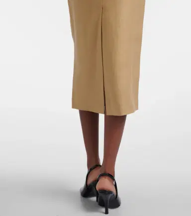 Max Mara Veranda linen pencil skirt | Thumbnail 3 Max Mara Veranda linen pencil skirt | Thumbnail 3