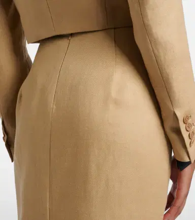 Max Mara Veranda linen pencil skirt | Thumbnail 5 Max Mara Veranda linen pencil skirt | Thumbnail 5