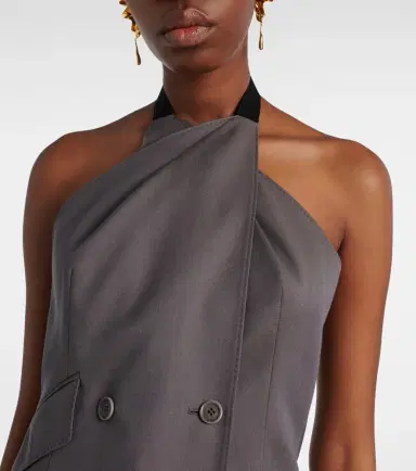 Max Mara Cali halterneck virgin wool vest | Thumbnail 3 Max Mara Cali halterneck virgin wool vest | Thumbnail 3