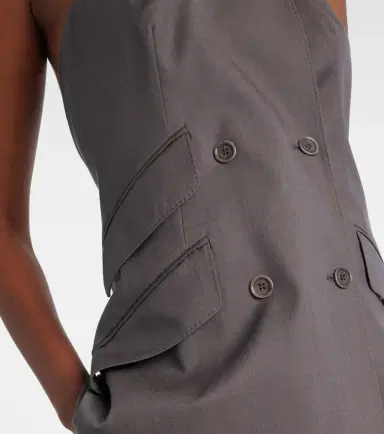 Max Mara Cali halterneck virgin wool vest | Thumbnail 4 Max Mara Cali halterneck virgin wool vest | Thumbnail 4