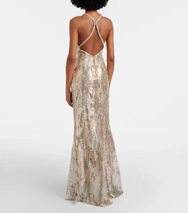 Elie Saab Sequined silk-blend gown | Thumbnail 2 Elie Saab Sequined silk-blend gown | Thumbnail 2