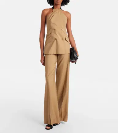 Max Mara Nuraghe halterneck wool and silk vest | Thumbnail 5 Max Mara Nuraghe halterneck wool and silk vest | Thumbnail 5