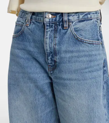 Frame Bubble cropped barrel-leg jeans | Thumbnail 3 Frame Bubble cropped barrel-leg jeans | Thumbnail 3