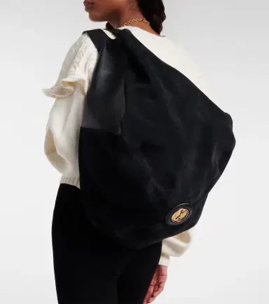 Chloé Chloé Chloé Balloon Medium leather and suede shoulder bag | Thumbnail 7 Chloé Chloé Chloé Balloon Medium leather and suede shoulder bag | Thumbnail 7