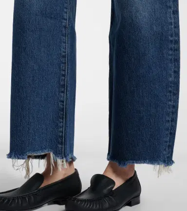 Frame Bow frayed barrel-leg jeans | Thumbnail 2 Frame Bow frayed barrel-leg jeans | Thumbnail 2