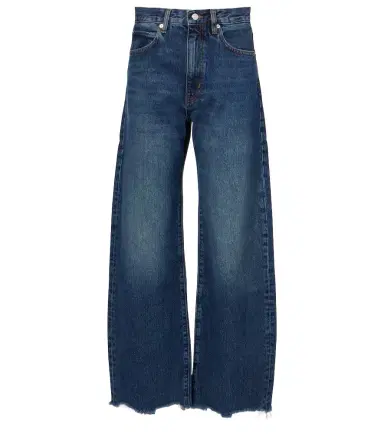 Frame Bow frayed barrel-leg jeans | Thumbnail 1 Frame Bow frayed barrel-leg jeans | Thumbnail 1