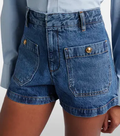 Frame Cruise high-rise denim shorts | Thumbnail 4 Frame Cruise high-rise denim shorts | Thumbnail 4