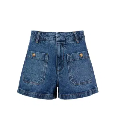 Frame Cruise high-rise denim shorts | Thumbnail 1 Frame Cruise high-rise denim shorts | Thumbnail 1