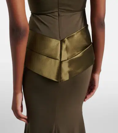Alex Perry Satin-trimmed gown | Thumbnail 4 Alex Perry Satin-trimmed gown | Thumbnail 4