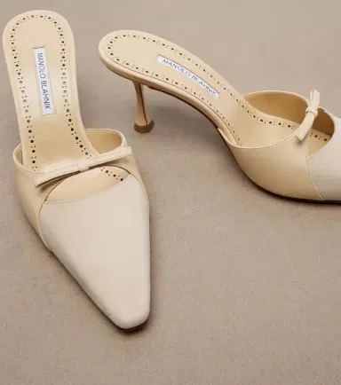 Manolo Blahnik Tapidpla leather and suede mules | Thumbnail 3 Manolo Blahnik Tapidpla leather and suede mules | Thumbnail 3