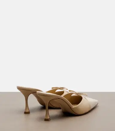 Manolo Blahnik Tapidpla leather and suede mules | Thumbnail 4 Manolo Blahnik Tapidpla leather and suede mules | Thumbnail 4